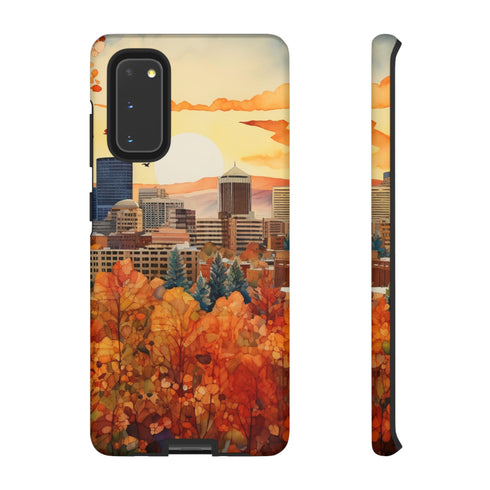 An Urban Autumn Overlook - Impact Resistant Phone Case Samsung Galaxy S20 Matte
